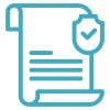 Document with checkmark icon representing verified dental treatment plan or approved dentistry service.